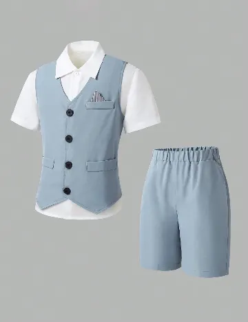 Compleu Shein Kids, albastru