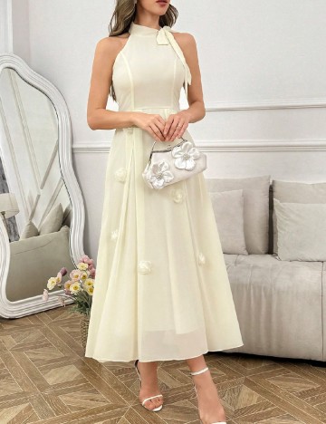 Rochie lunga SHEIN, galben deschis