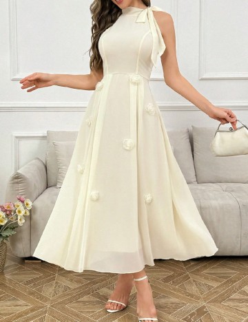 Rochie lunga SHEIN, galben deschis