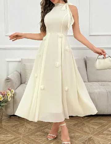 Rochie lunga SHEIN, galben deschis