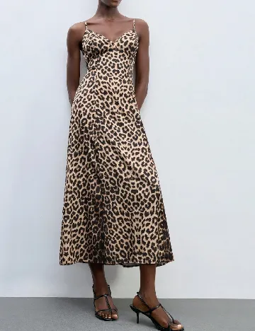 Rochie medie SHEIN, animal print