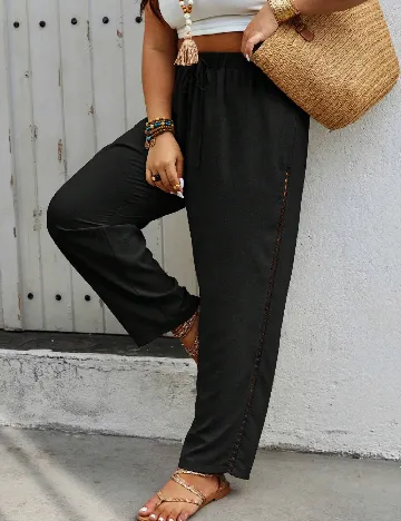 Pantaloni SHEIN CURVE, negru