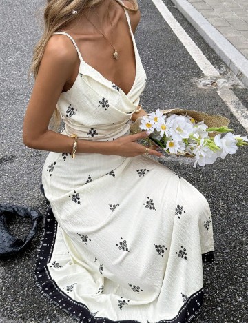 Rochie medie SHEIN, ecru