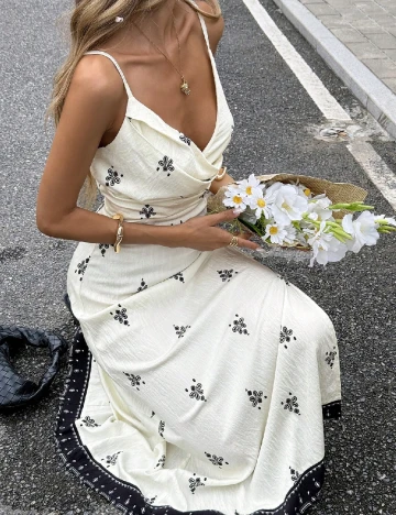 Rochie medie SHEIN, ecru