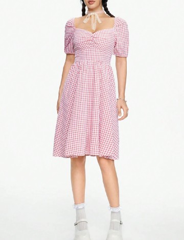 Rochie scurta Romwe, roz