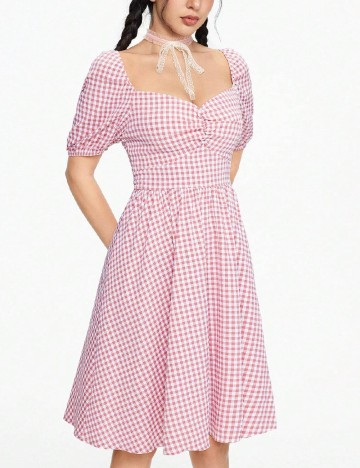 Rochie scurta Romwe, roz