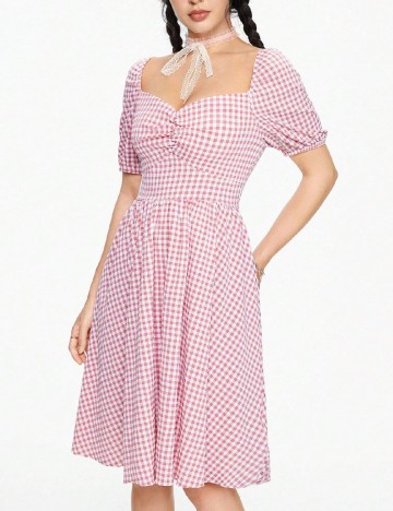Rochie scurta Romwe, roz