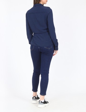 Camasa Bershka, bleumarin