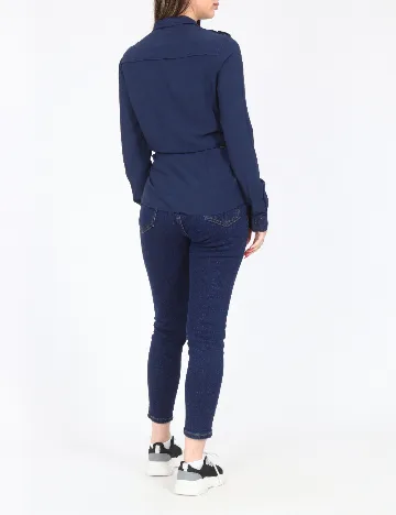 Camasa Bershka, bleumarin