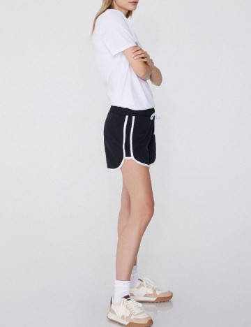 Pantaloni scurti Tezenis, negru/alb