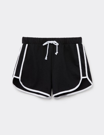 Pantaloni scurti Tezenis, negru/alb