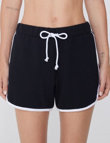 Pantaloni scurti Tezenis, negru/alb