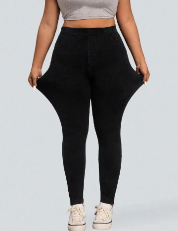 Pantaloni SHEIN CURVE, negru