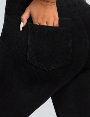 Pantaloni SHEIN CURVE, negru