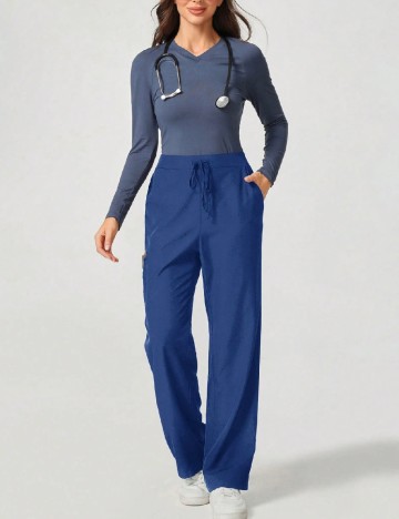 Pantaloni SHEIN, bleumarin