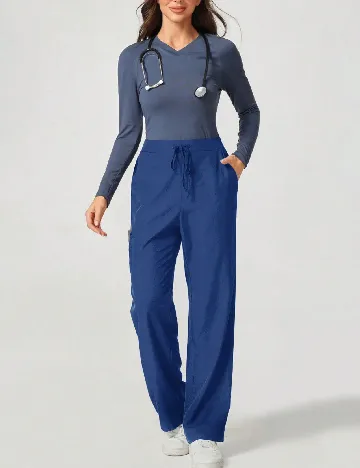 Pantaloni SHEIN, bleumarin