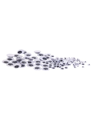 Set stickere autocolante 3D, 120 bucati Via Chasse, alb/negru
