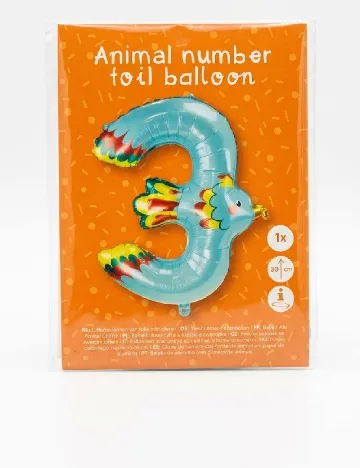 Balon folie cifra 3 ACTION, bleu