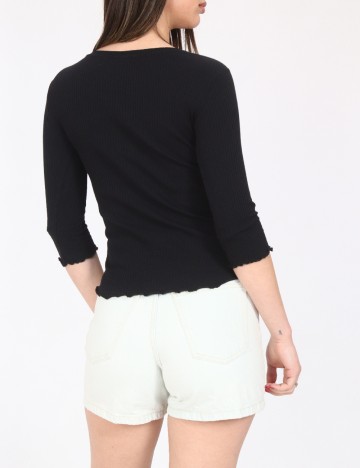 Top Bershka, negru