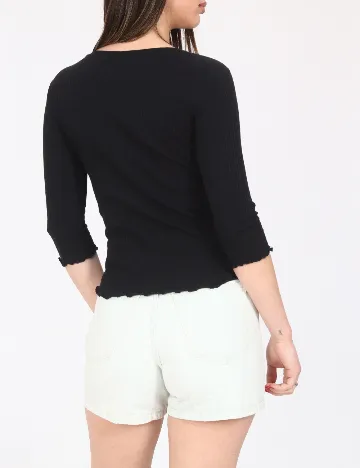Top Bershka, negru