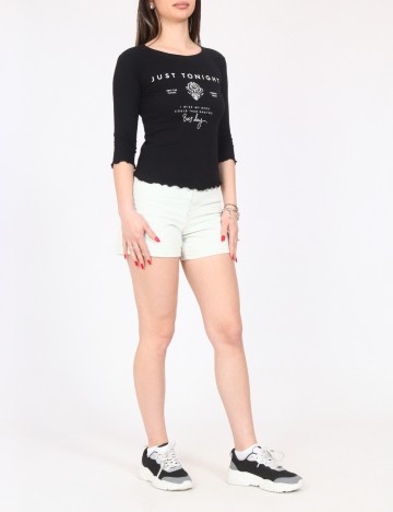 Top Bershka, negru
