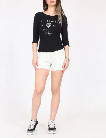 Top Bershka, negru