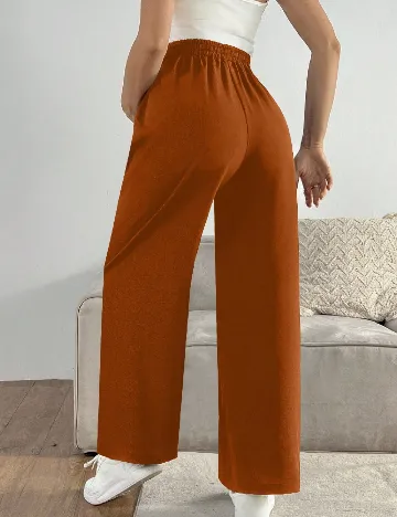 Pantaloni SHEIN Maternity, caramiziu