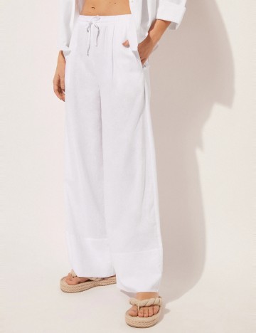 Pantaloni Calzedonia, alb