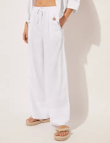 Pantaloni Calzedonia, alb