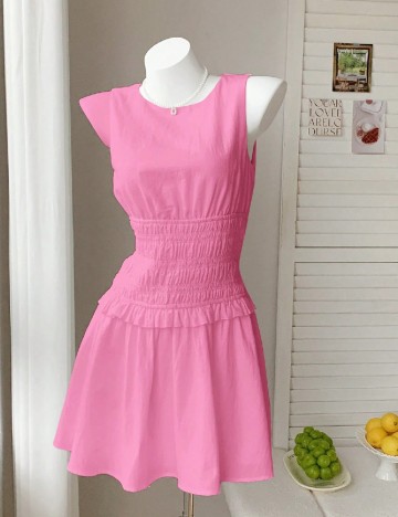 Rochie scurta SHEIN, roz