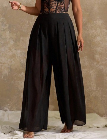 Pantaloni SHEIN CURVE, negru