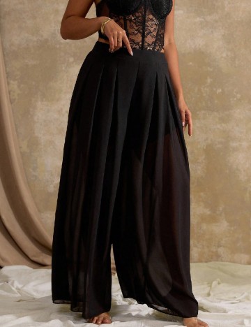 Pantaloni SHEIN CURVE, negru