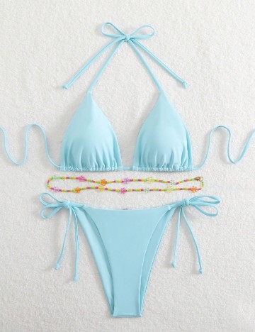 Costum de baie SHEIN, bleu