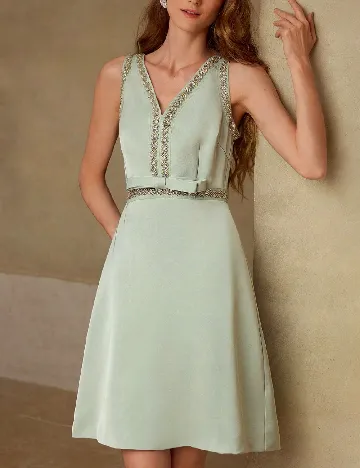 Rochie scurta MOTF, verde
