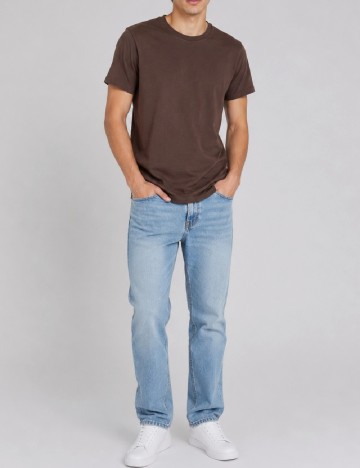 Tricou Pull&Bear, maro inchis
