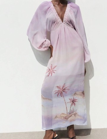 Rochie de plaja SHEIN, roz
