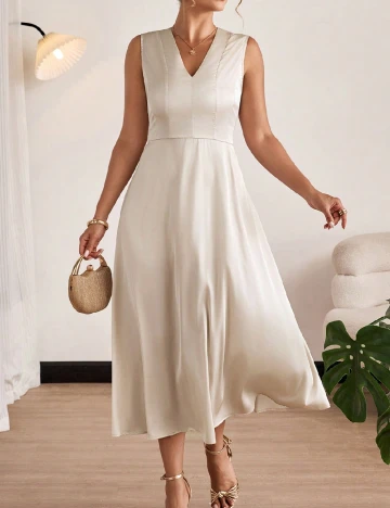 Rochie medie SHEIN CURVE, bej
