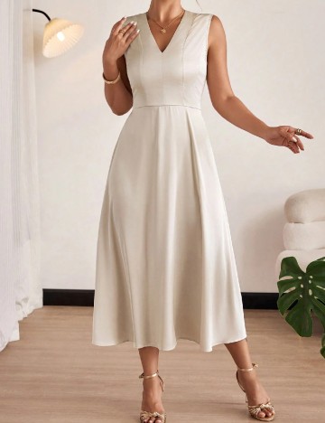 Rochie medie SHEIN CURVE, bej