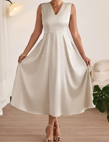 Rochie medie SHEIN CURVE, bej
