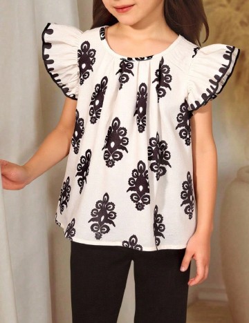Bluza Shein Kids, crem