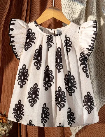 Bluza Shein Kids, crem