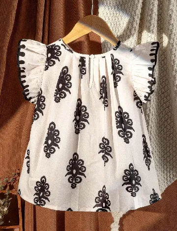 Bluza Shein Kids, crem