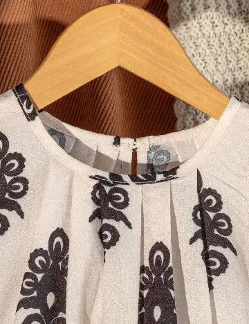 Bluza Shein Kids, crem