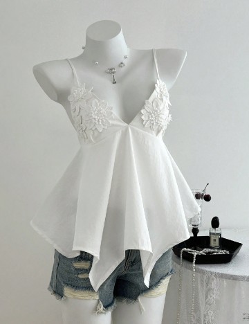 Top SHEIN, alb
