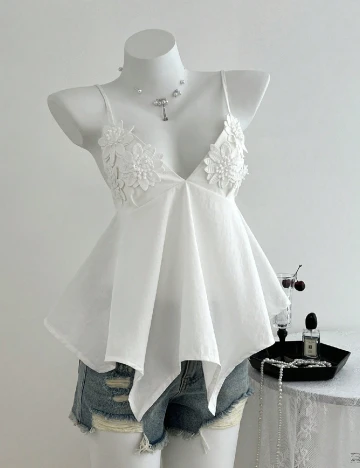 Top SHEIN, alb
