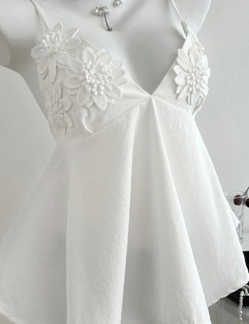 Top SHEIN, alb
