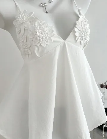 Top SHEIN, alb