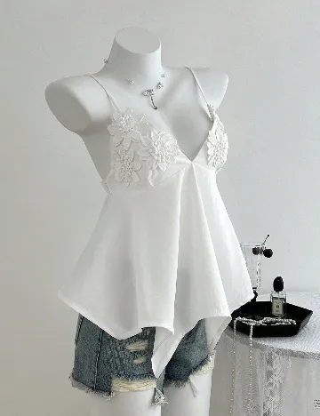 Top SHEIN, alb
