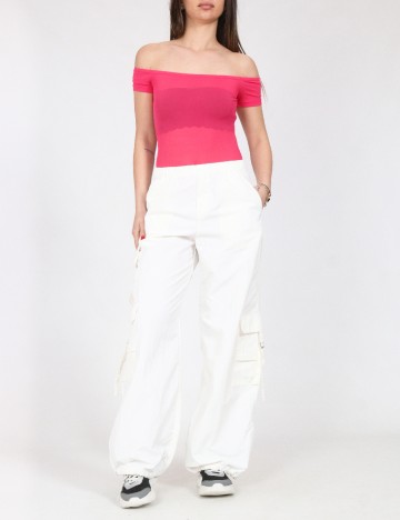 Pantaloni Zara, alb