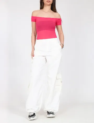 Pantaloni Zara, alb